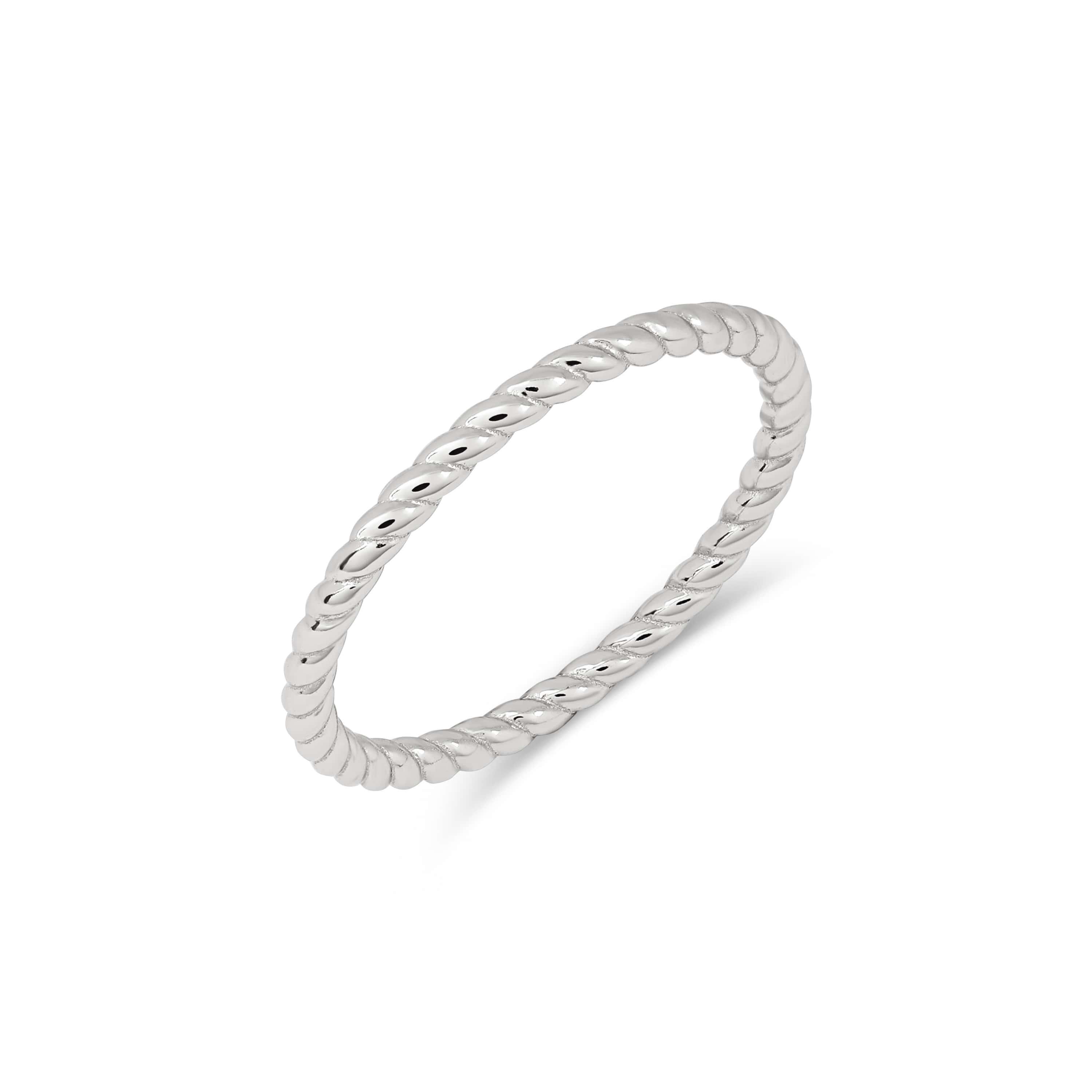 Gold and sales silver twist ring