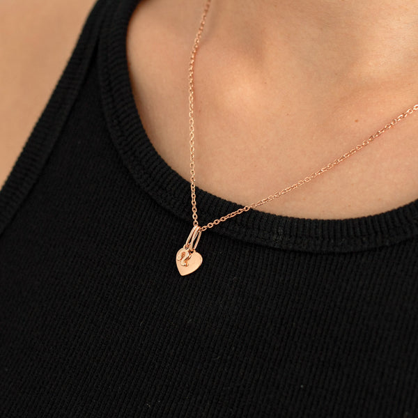 Mini Heart Pendant Necklace.