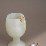 Olivine Pearl Studs.