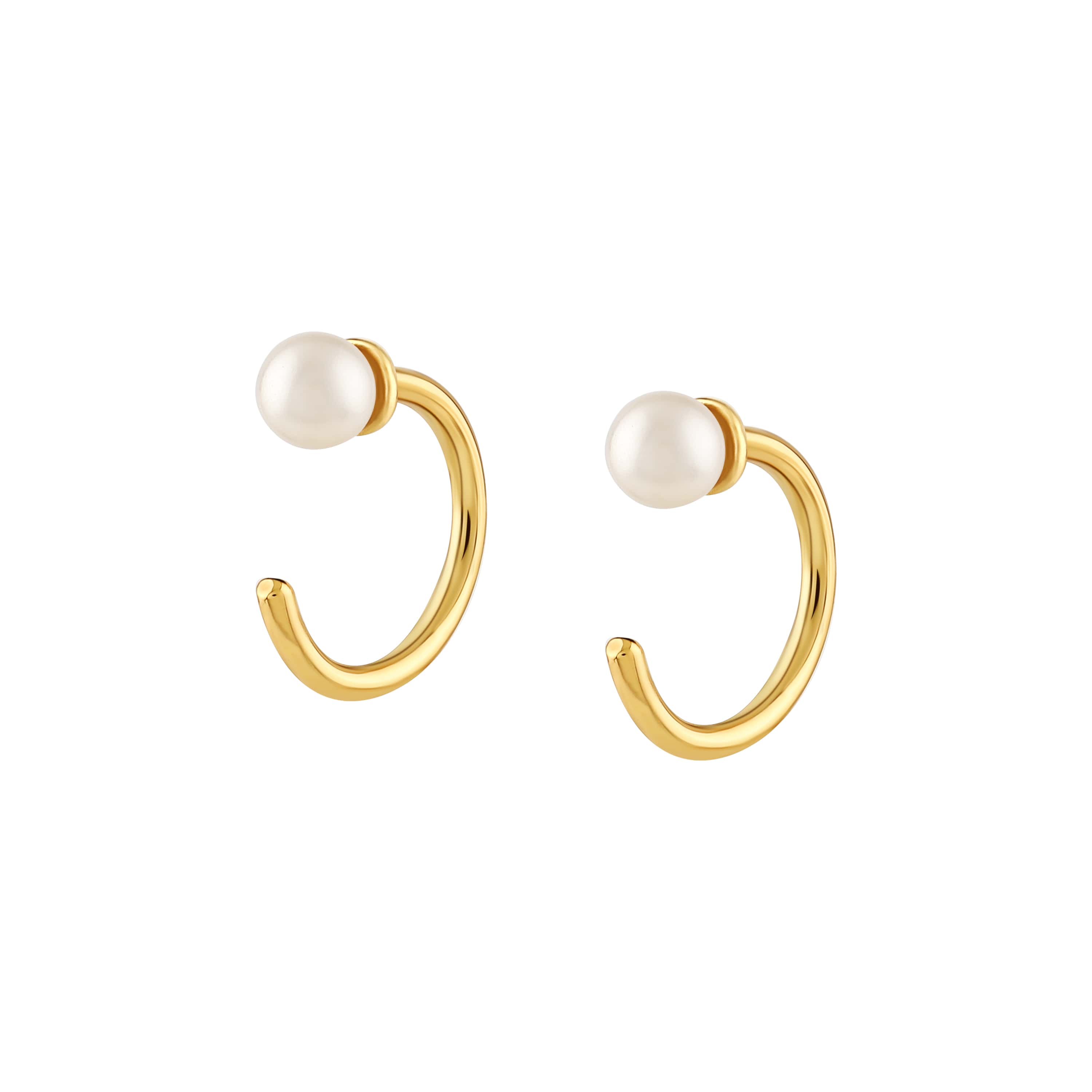 Gold online earrings pearl
