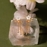 Cassia Gardenia Earrings | Made Different Co | Singapore Personalised Jewellery