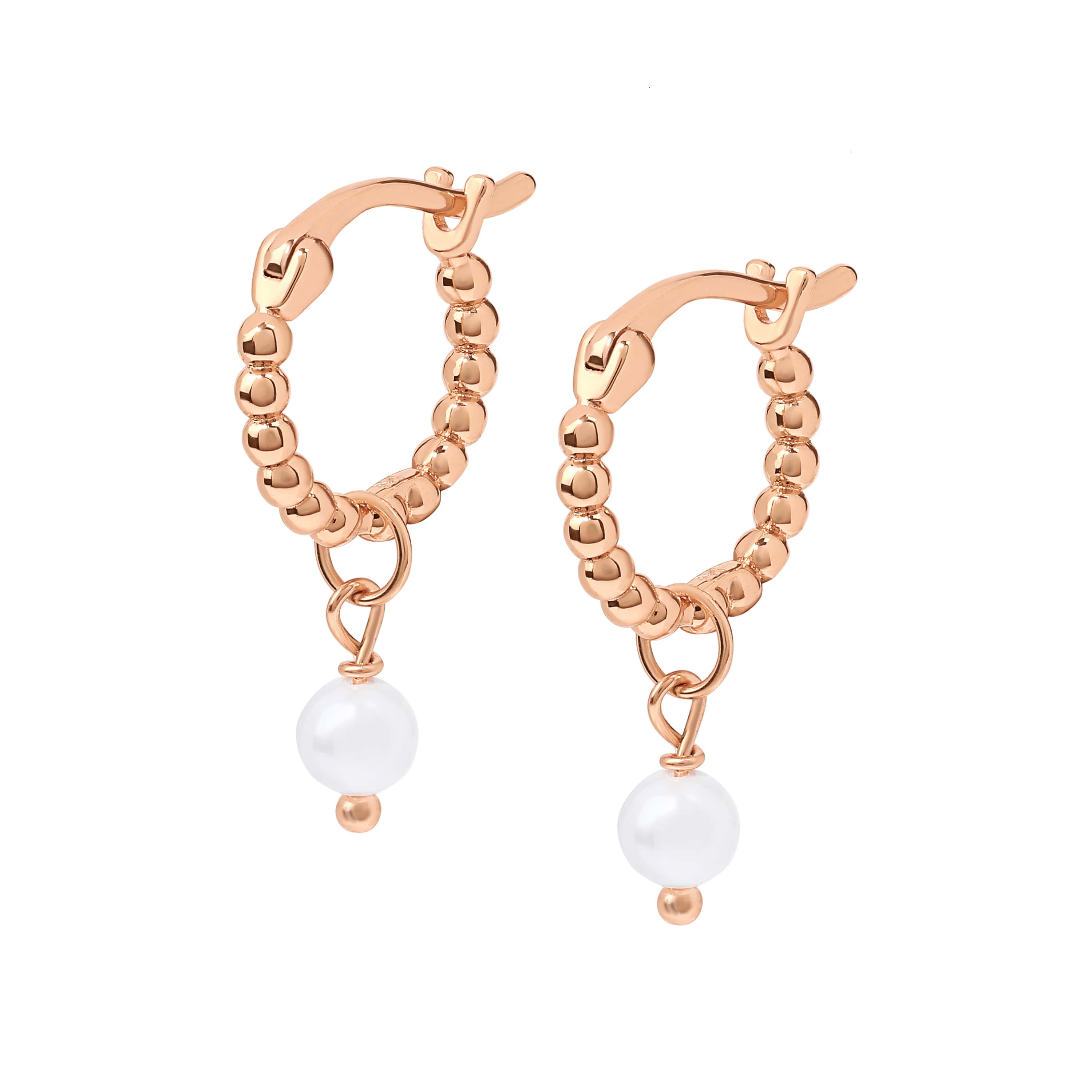 Bisera Pearl Hoops – Made Different Co