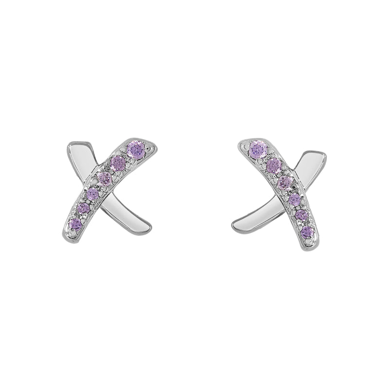 Pixie Amethyst X Studs.