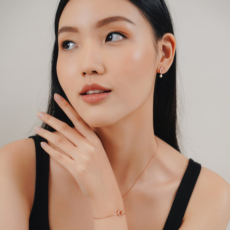 Olivine Pearl Studs.