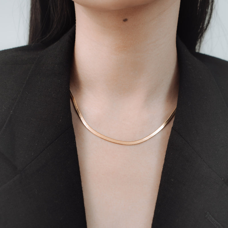 Classic Herringbone Necklace.