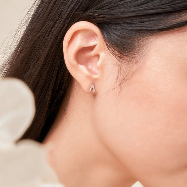 Theia Wishbone Studs.