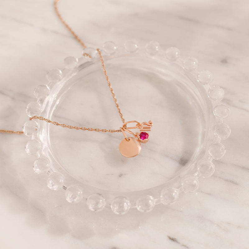 Birthstone Charm Pendant – Made Different Co - Main Image