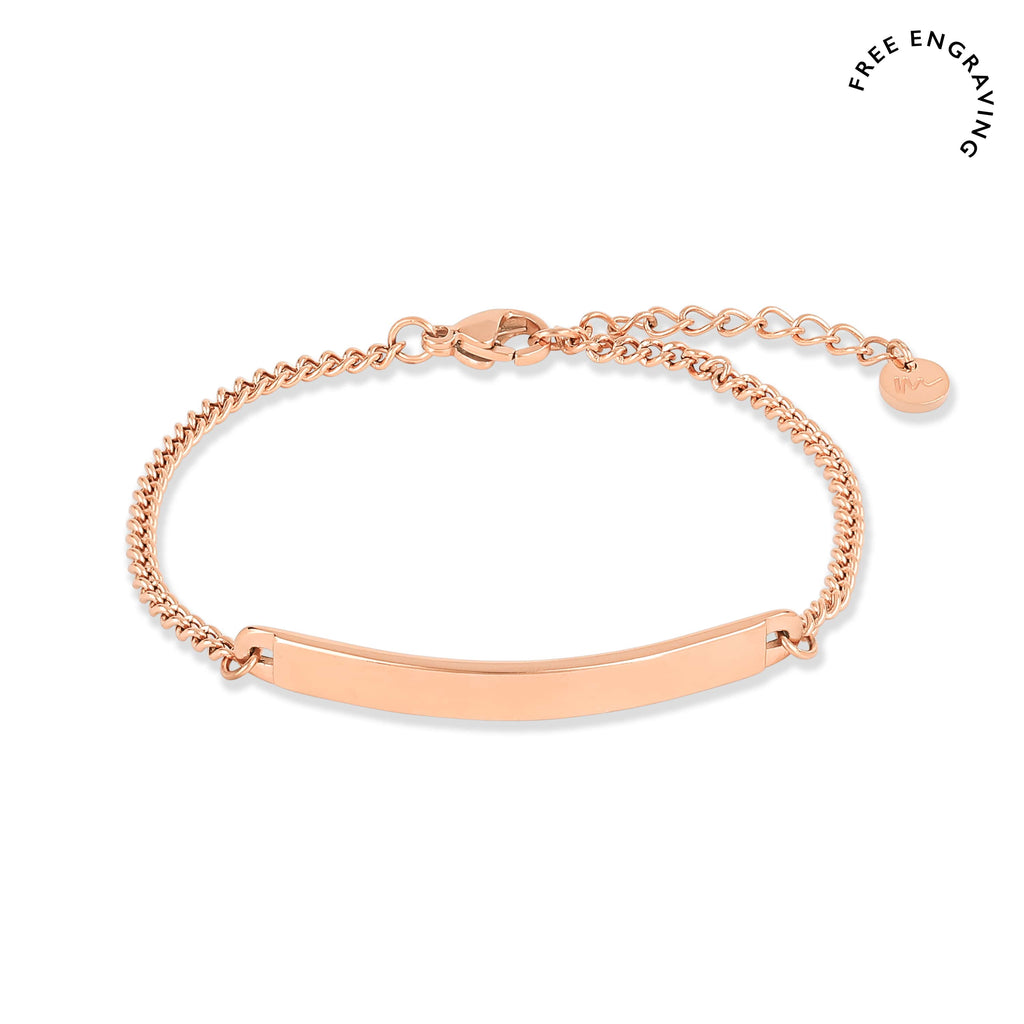 Mens gold bar bracelet sales