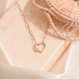 Demi Heart Necklace Made Different Co.
