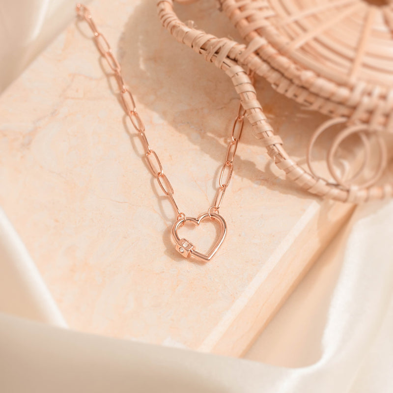 Demi Heart Necklace Made Different Co.