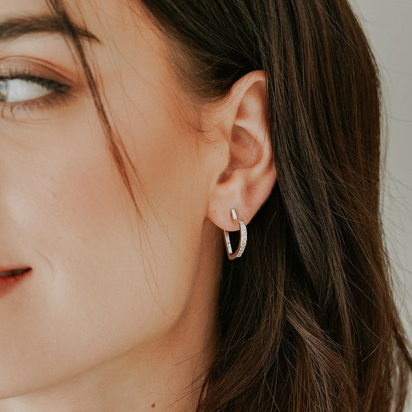 Glenda Studded Hoops Made Different Co.