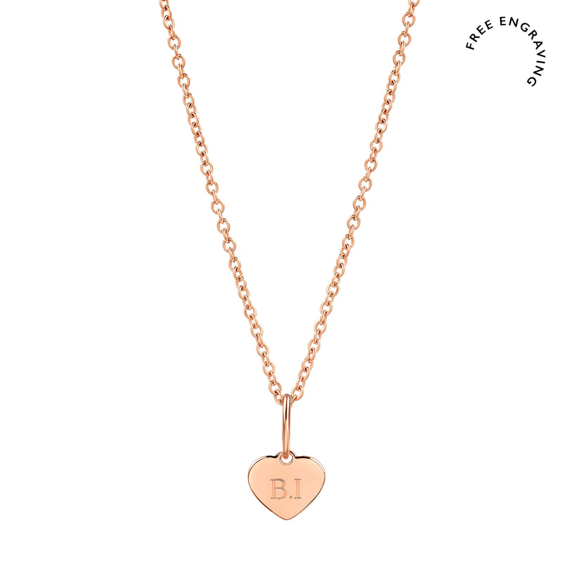 Sterling Silver Mini Heart Friendship Necklace