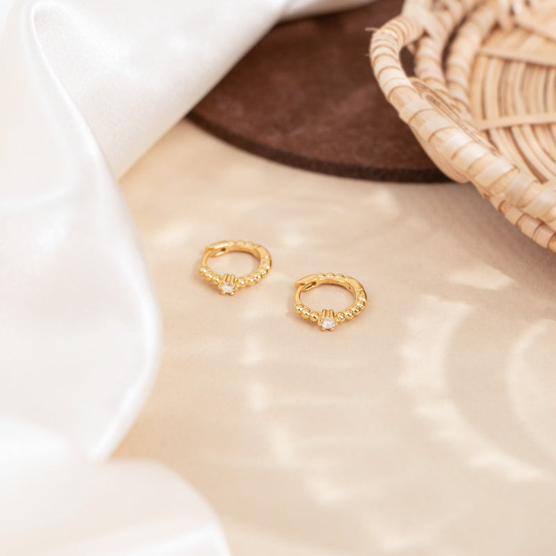 Iyla Beaded Huggies | Made Different Co | Singapore Personalised Jewellery