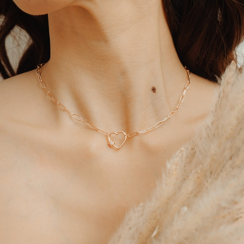 Demi Heart Necklace.