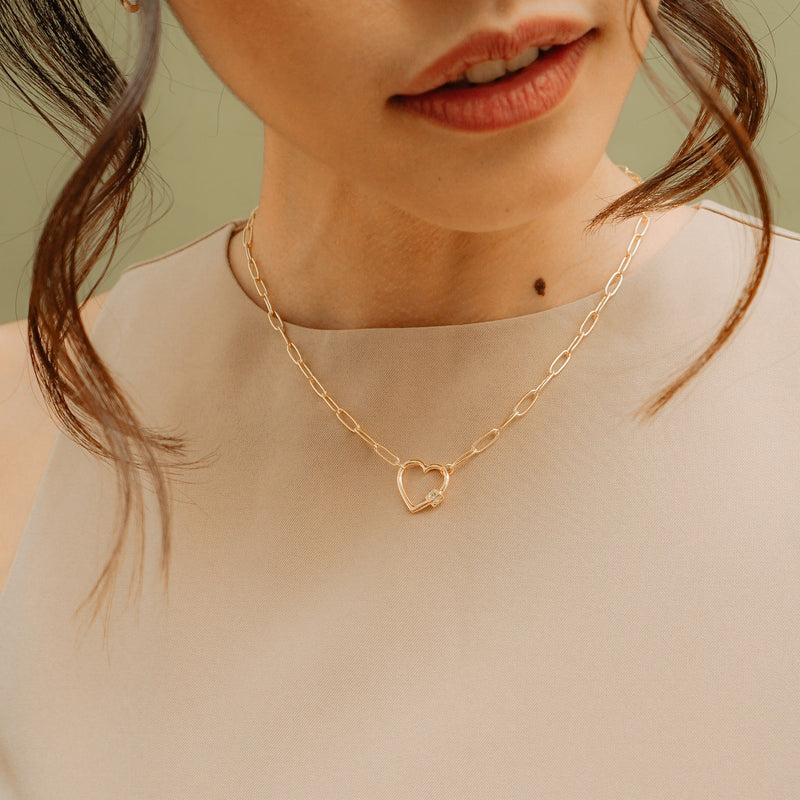 Demi Heart Necklace.