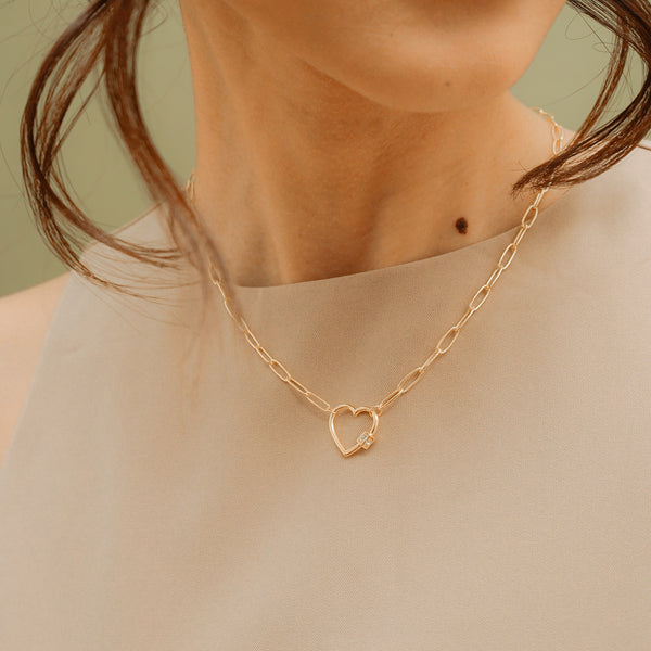 Demi Heart Necklace.