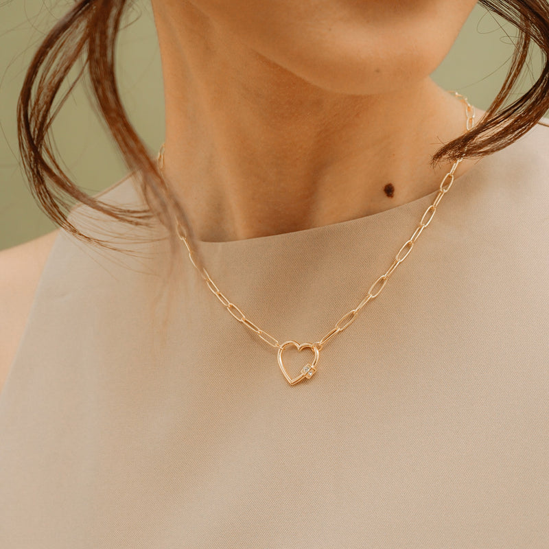 Demi Heart Necklace.