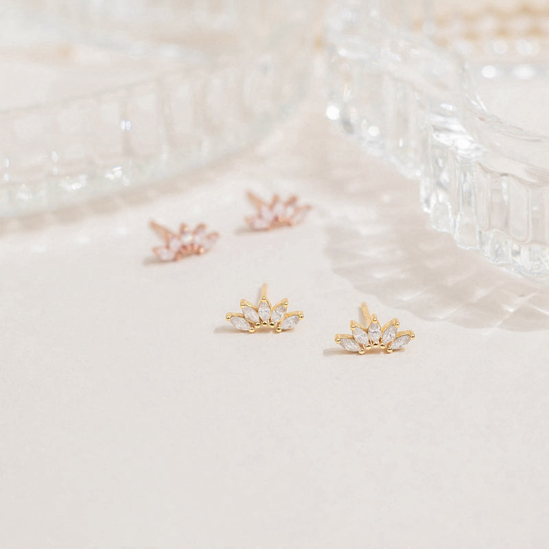 Octavia Marquise Studs | Made Different Co | Singapore Personalised Jewellery