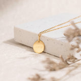 Round Pendant Necklace.